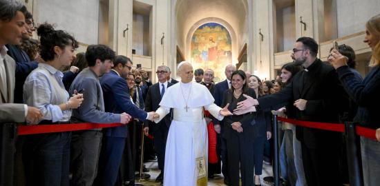 Pope Leo XIV warns students against the ‘great lie’ fueling youth anxiety