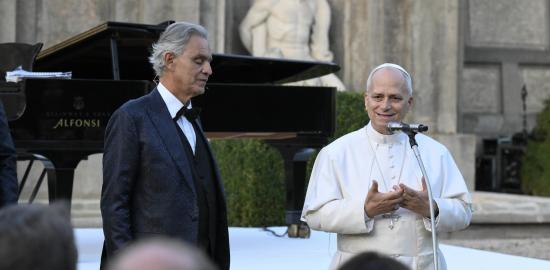 Pope Leo XIV to attend musical prayer service with Andrea Bocelli