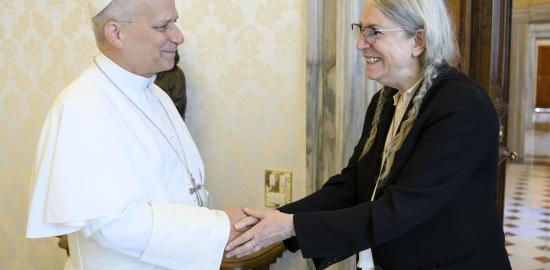 Pope Leo XIV receives Patti Smith at Vatican